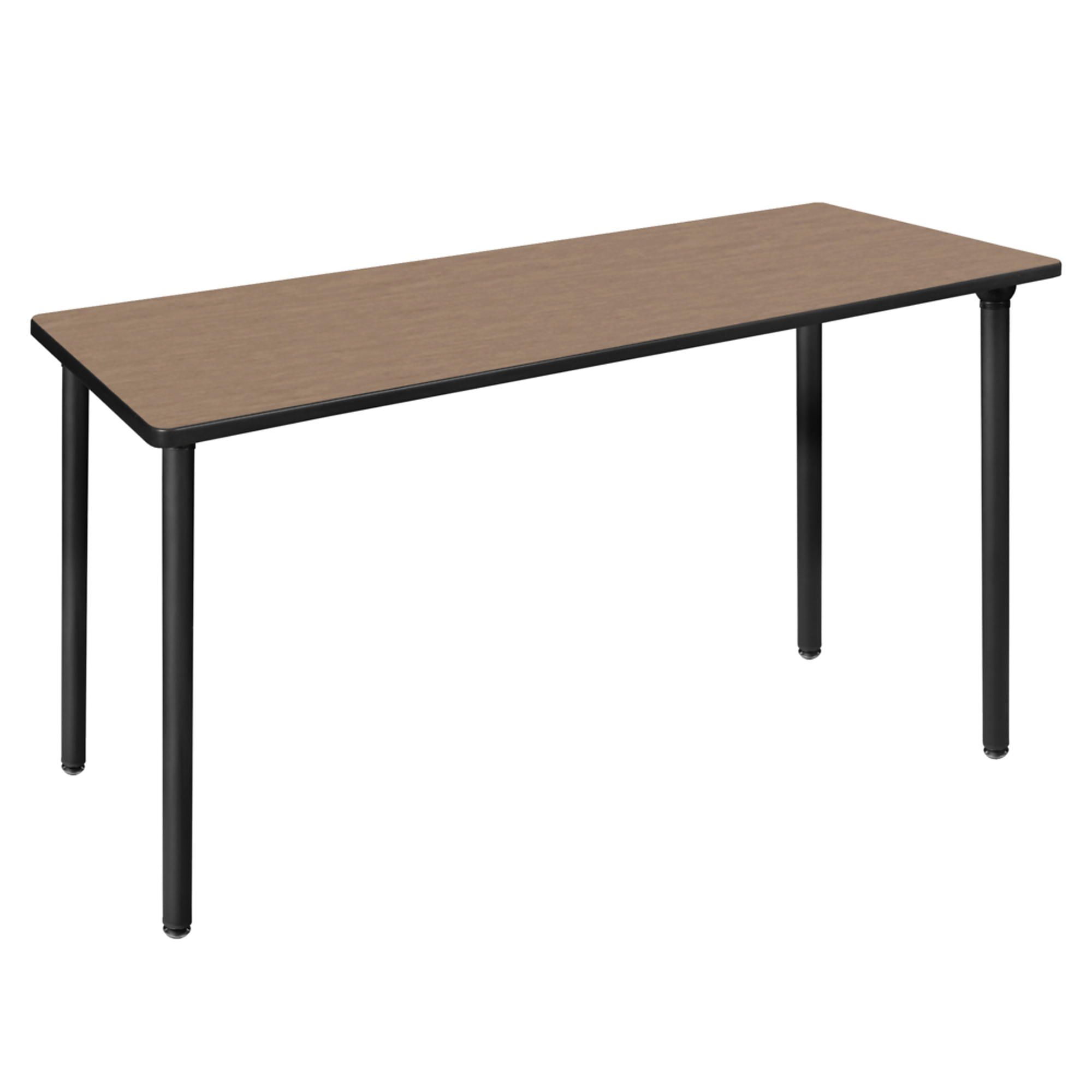 Regency Kee Folding Training Seminar Table — 72in. x 24in., Noble Oak Top, Black Legs, Model# MTF7224NOBK